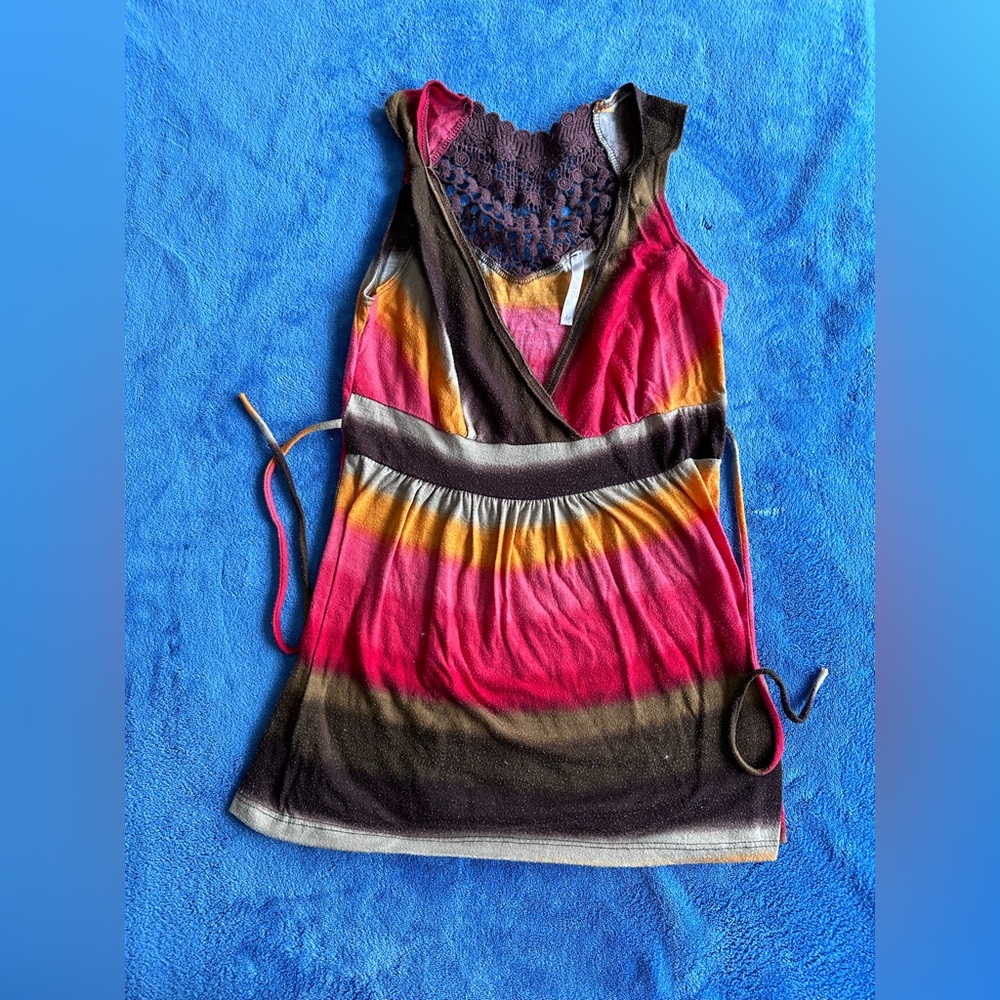 Rue 21 Red/Orange/ brown Dressy Tank